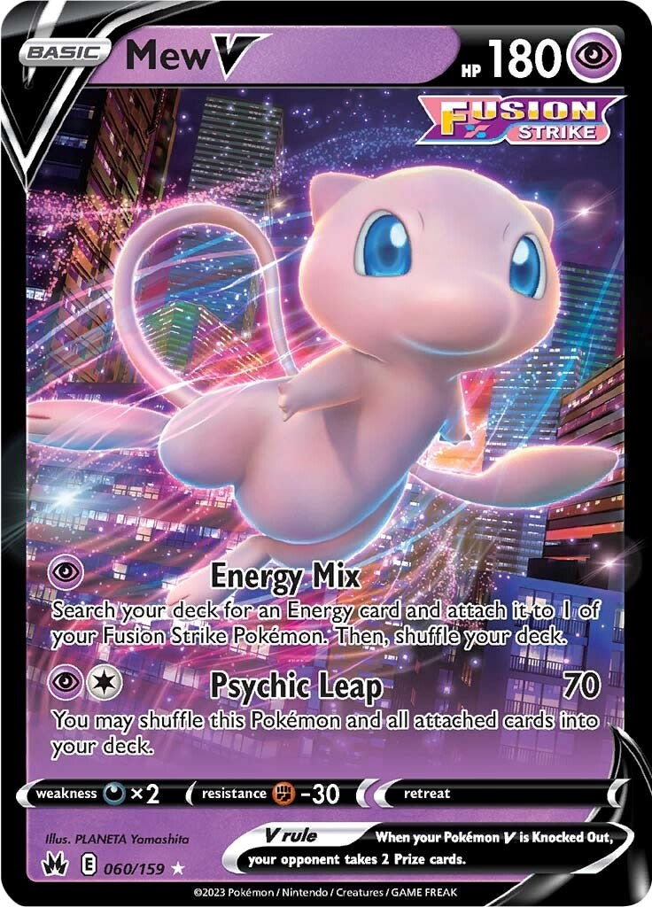 Mew V (060/159) [Sword & Shield: Crown Zenith] | Chromatic Games