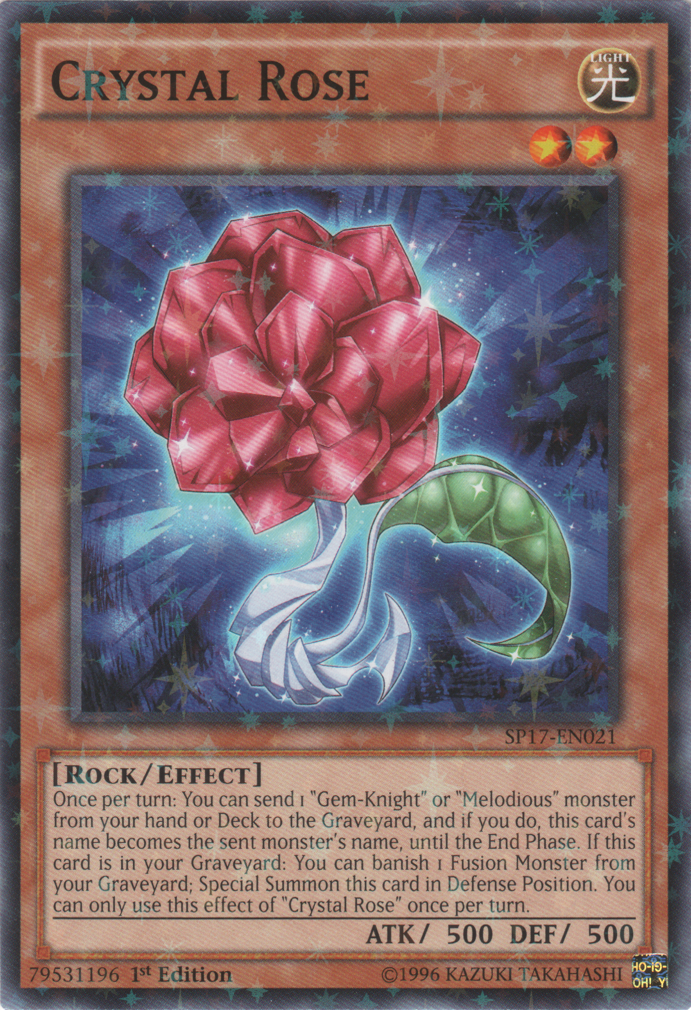 Crystal Rose [SP17-EN021] Starfoil Rare | Chromatic Games