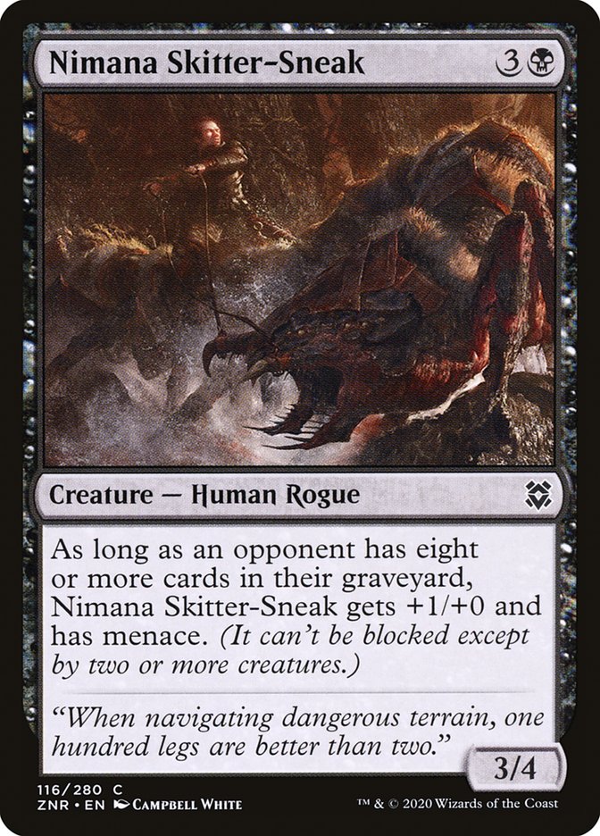 Nimana Skitter-Sneak 116/280 (Zendikar Rising)  - Foil | Chromatic Games