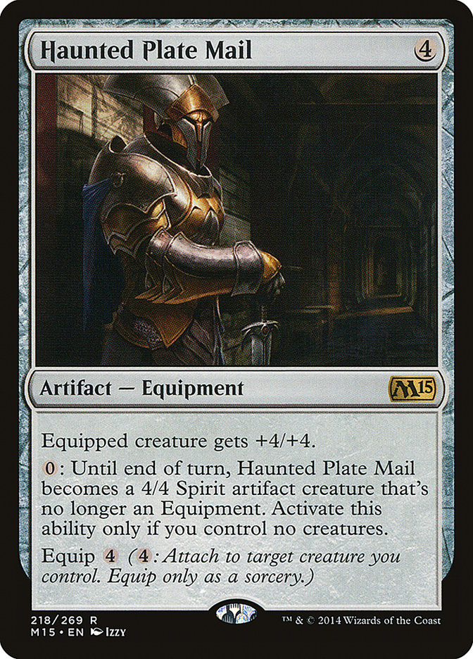 Haunted Plate Mail 218/269 (Magic 2015 (M15))  | Chromatic Games