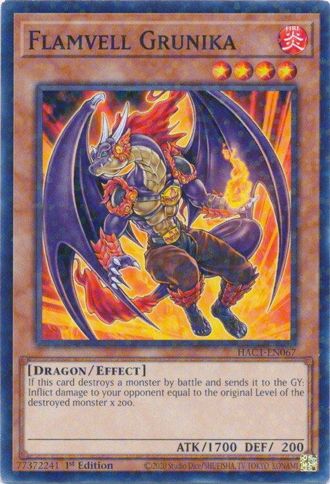 Flamvell Grunika (Duel Terminal) [HAC1-EN067] Common | Chromatic Games
