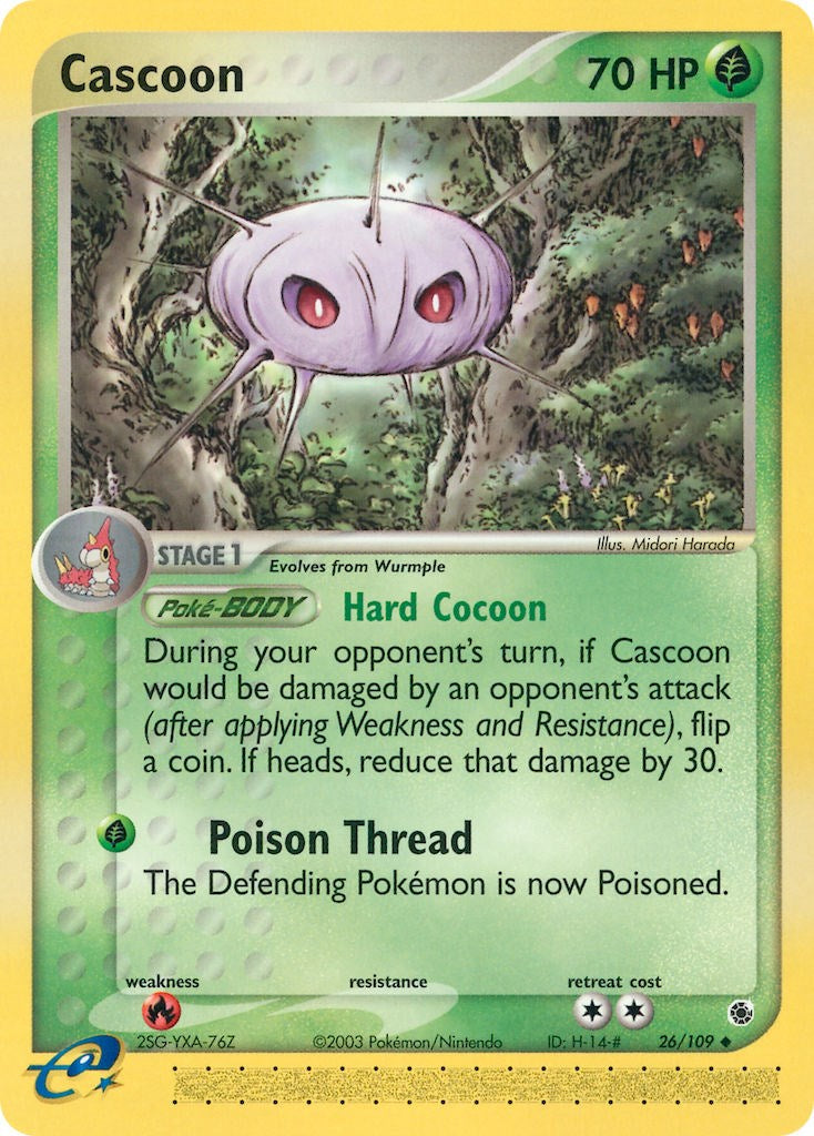 Cascoon (26/109) [EX: Ruby & Sapphire] | Chromatic Games
