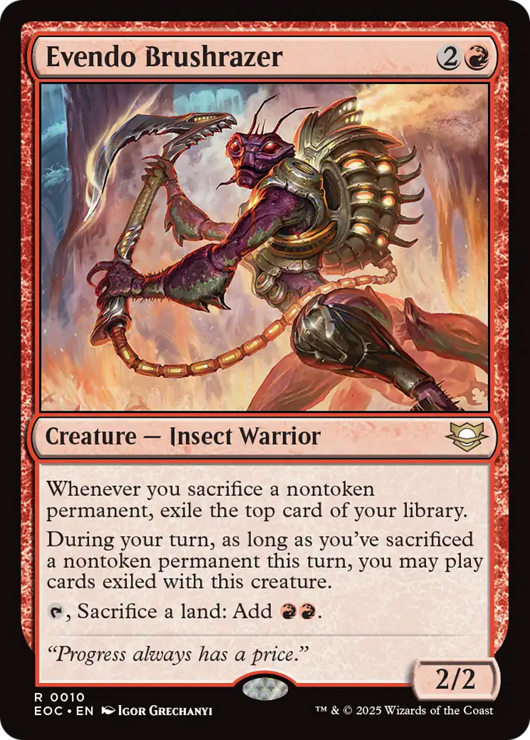 Evendo Brushrazer [Edge of Eternities Commander] | Chromatic Games