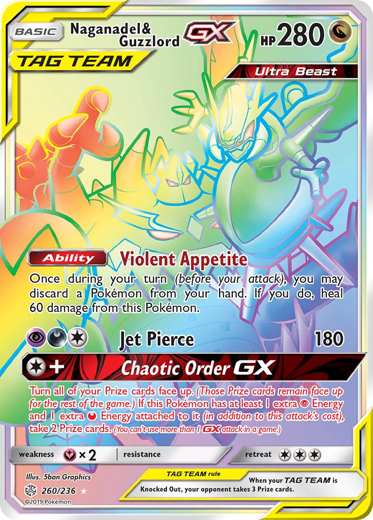 Naganadel & Guzzlord GX (260/236) [Sun & Moon: Cosmic Eclipse] | Chromatic Games