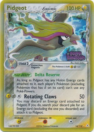 Pidgeot (14/110) (Delta Species) (Stamped) [EX: Holon Phantoms] | Chromatic Games