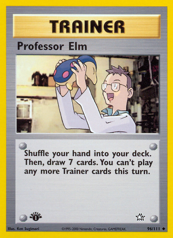 Professor Elm (96/111) [Neo Genesis 1st Edition] | Chromatic Games