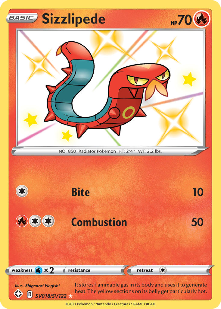 Sizzlipede (SV018/SV122) [Sword & Shield: Shining Fates] | Chromatic Games