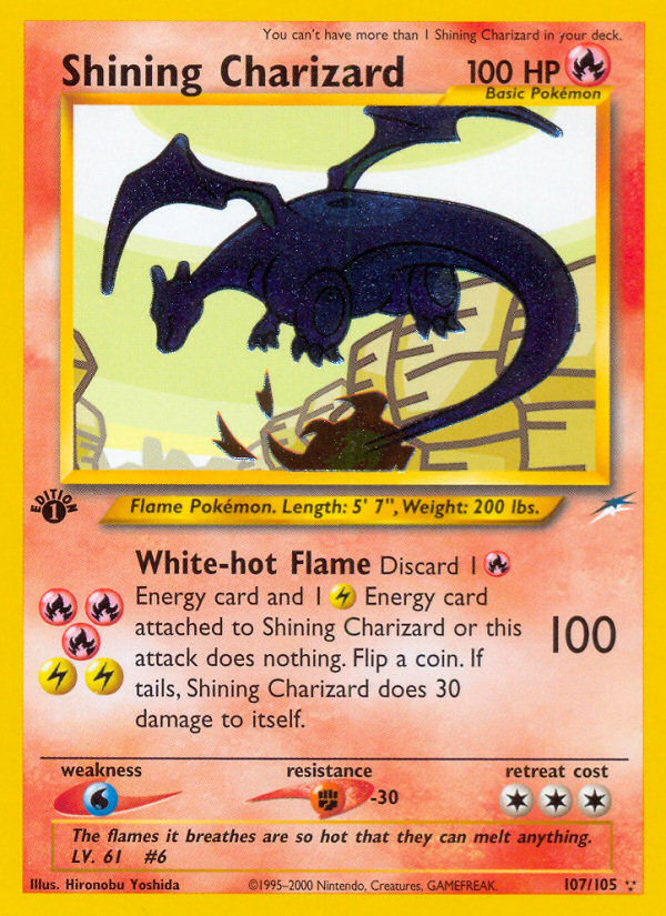 Shining Charizard (107/105) [Neo Destiny 1st Edition] | Chromatic Games