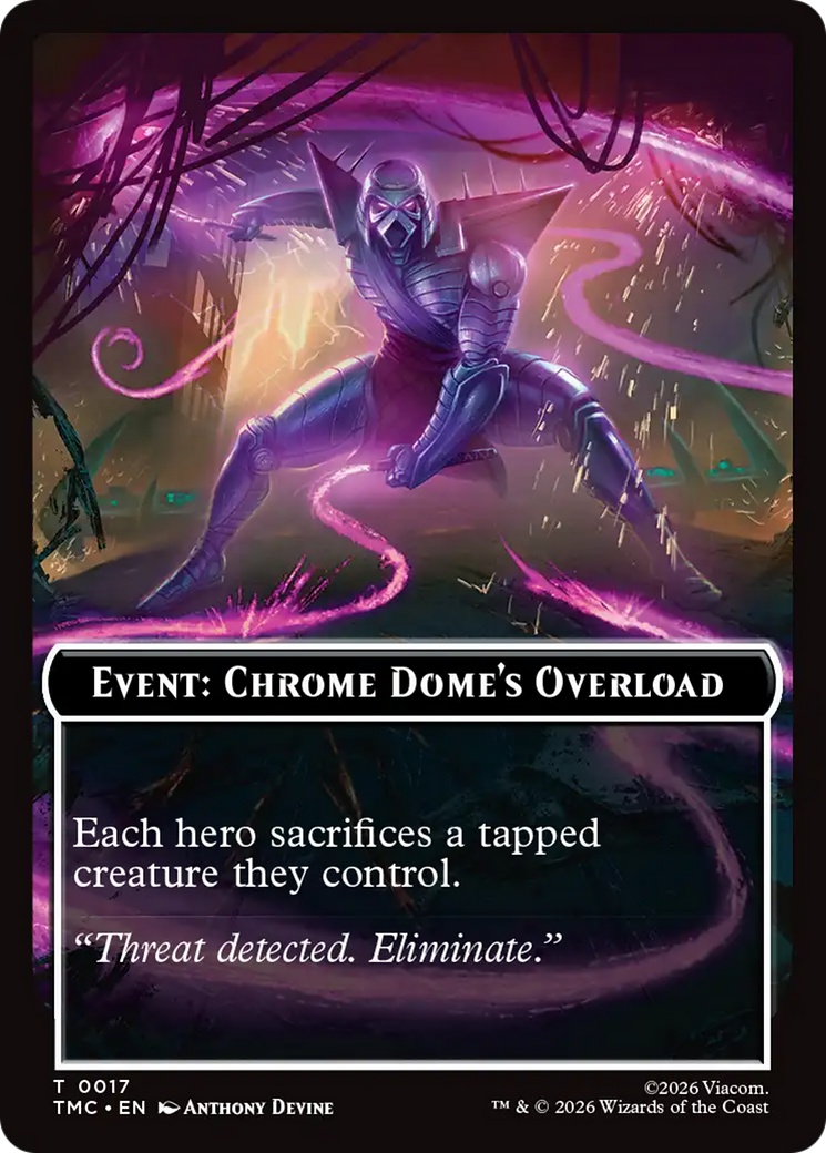 Event: Chrome Dome's Overload [Teenage Mutant Ninja Turtles Commander Tokens] | Chromatic Games