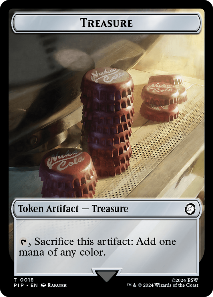 Treasure (018) // Wasteland Double-Sided Token [Fallout Tokens] | Chromatic Games