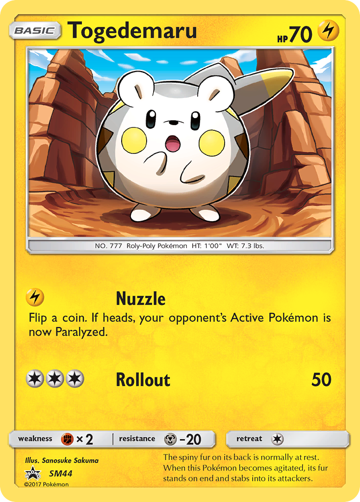 Togedemaru (SM44) [Sun & Moon: Black Star Promos] | Chromatic Games
