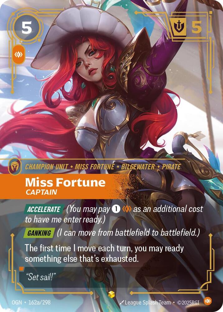 Miss Fortune - Captain 162a/298 (Origins)  - Foil | Chromatic Games