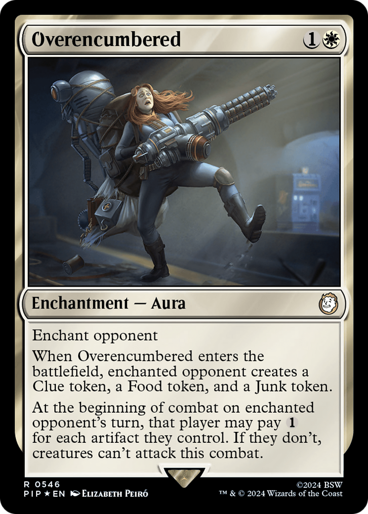 Overencumbered (Surge Foil) [Fallout] | Chromatic Games