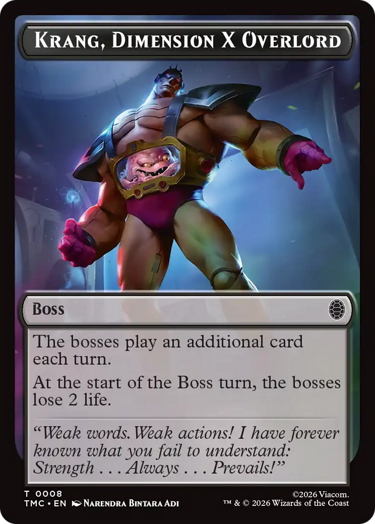 Krang, Dimension X Overlord [Teenage Mutant Ninja Turtles Commander Tokens] | Chromatic Games