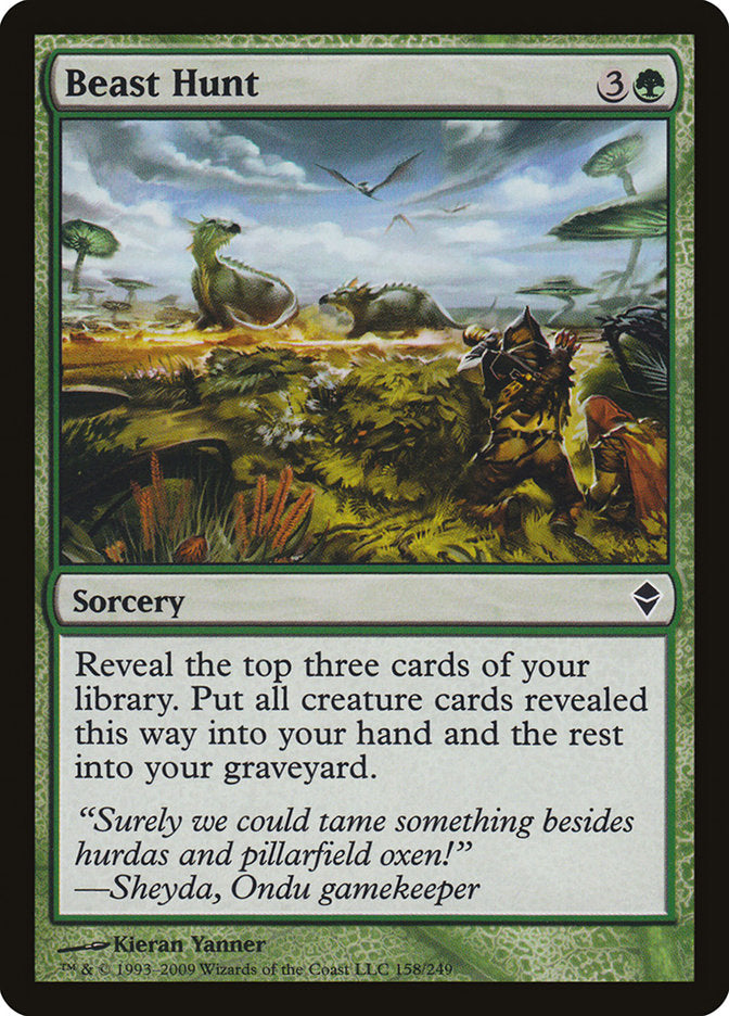 Beast Hunt 158/249 (Zendikar)  | Chromatic Games