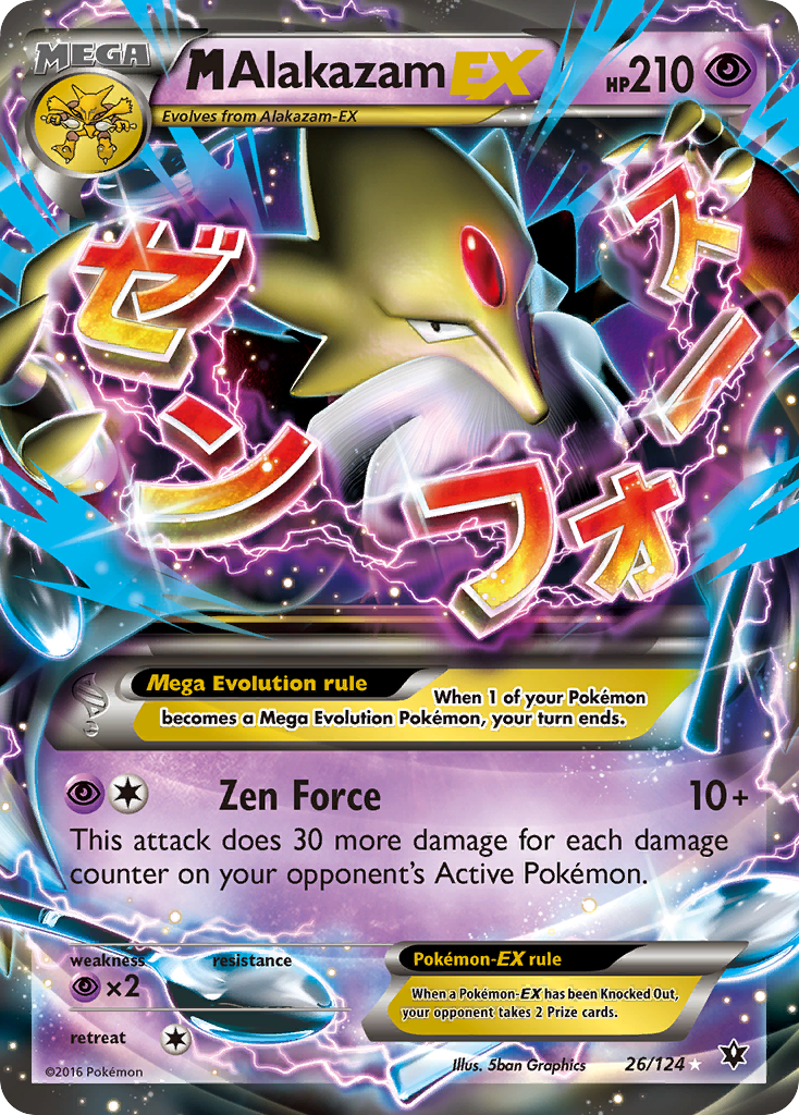 M Alakazam EX (26/124) [XY: Fates Collide] | Chromatic Games