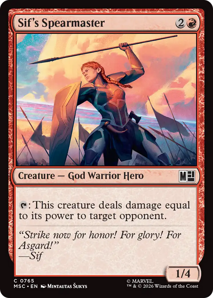 Sif's Spearmaster [Marvel Super Heroes Commander] | Chromatic Games