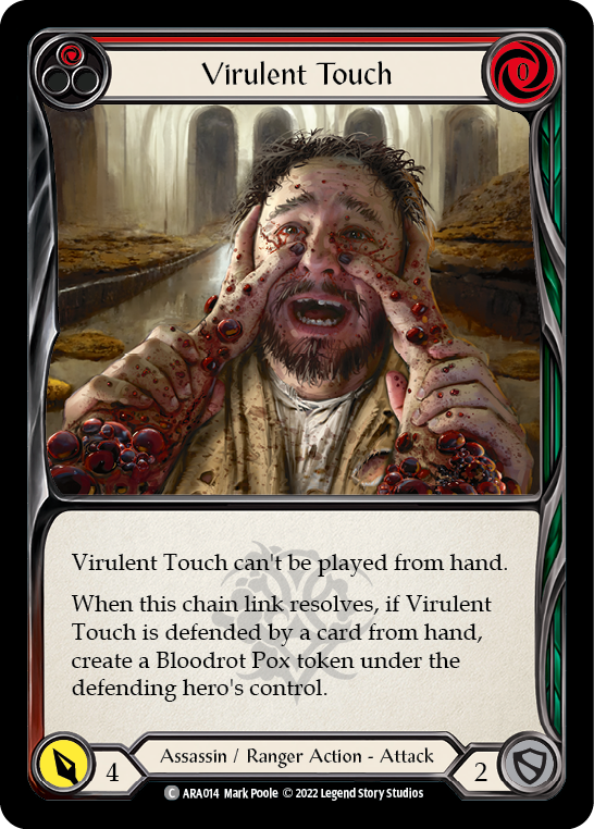 Virulent Touch (Red) [ARA014] (Outsiders Arakni Blitz Deck) | Chromatic Games