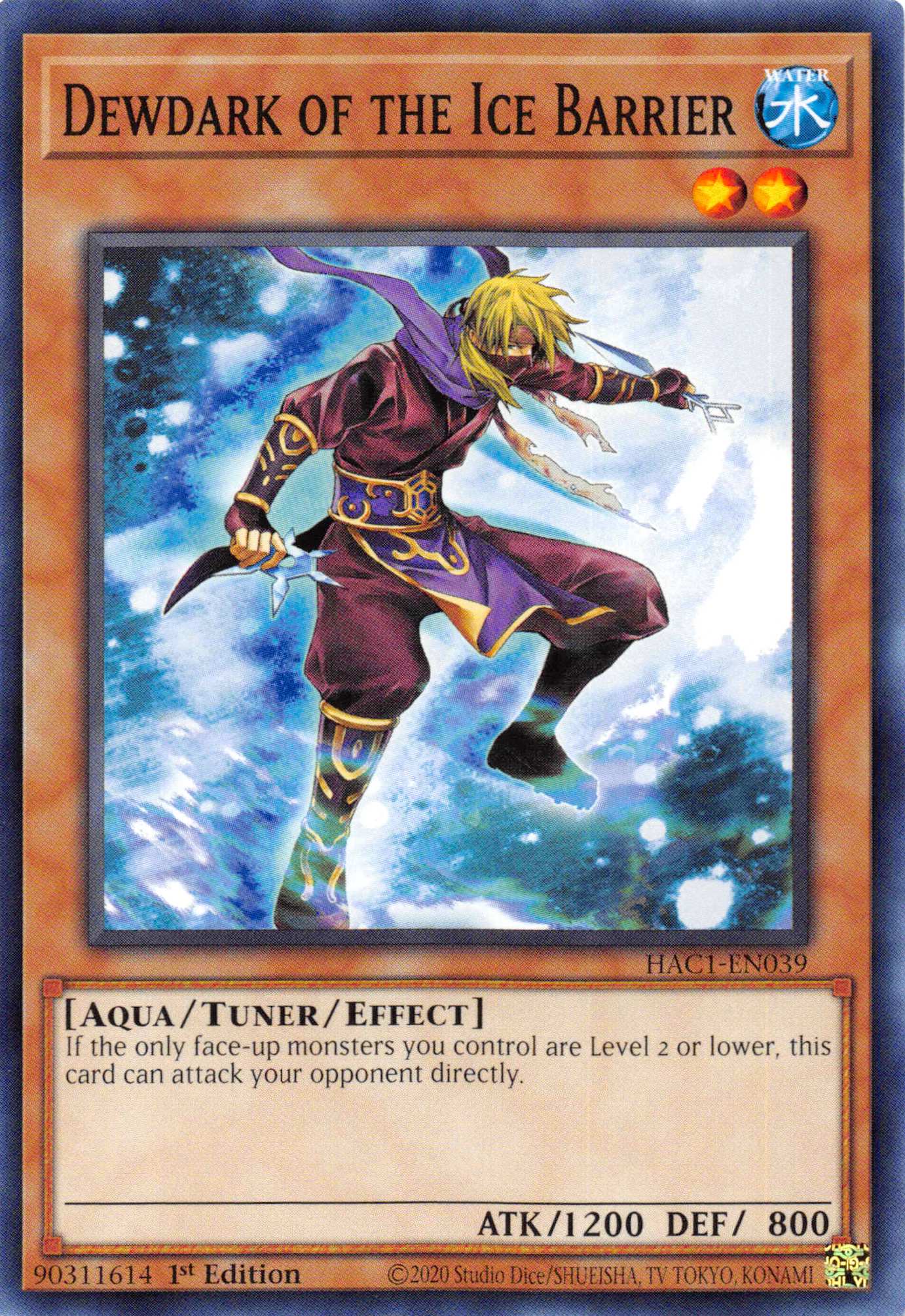 Dewdark of the Ice Barrier (Duel Terminal) [HAC1-EN039] Parallel Rare | Chromatic Games