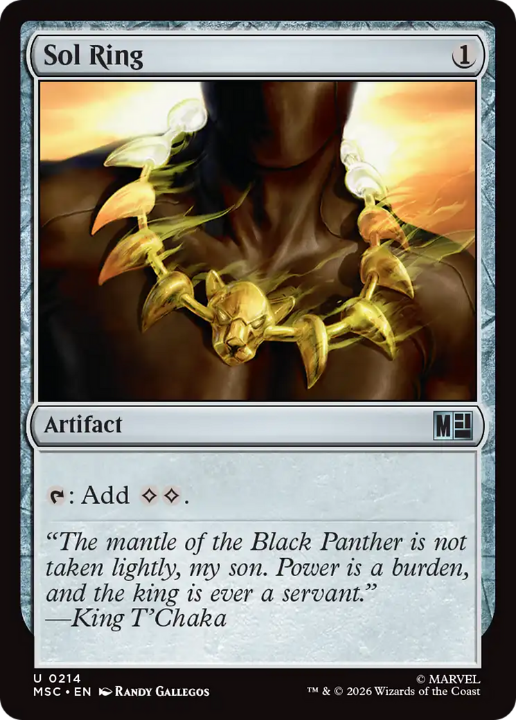 Sol Ring (0214) (Surge Foil) [Marvel Super Heroes Commander] | Chromatic Games