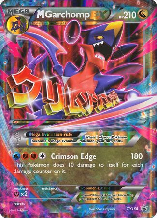 M Garchomp EX (XY168) (Jumbo Card) [XY: Black Star Promos] | Chromatic Games