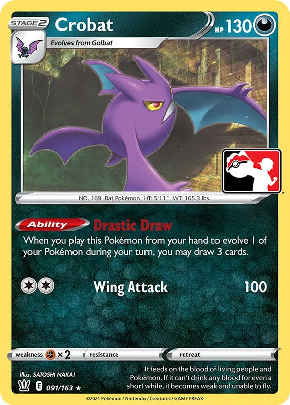 Crobat (091/163) [Prize Pack Series One] | Chromatic Games