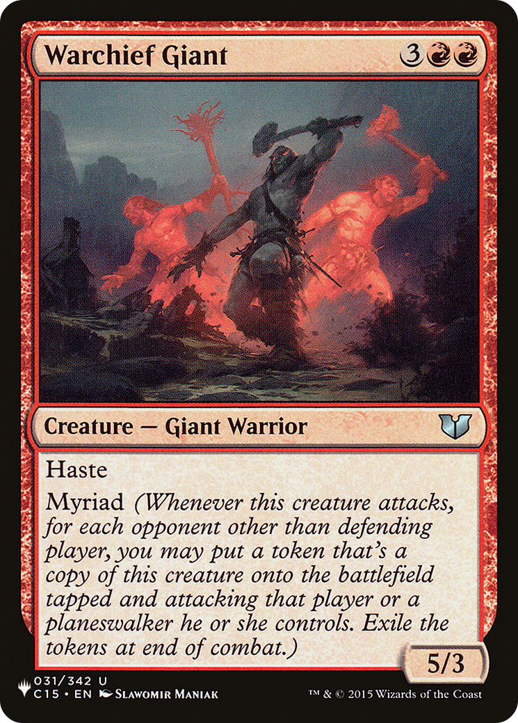 Warchief Giant [The List] | Chromatic Games