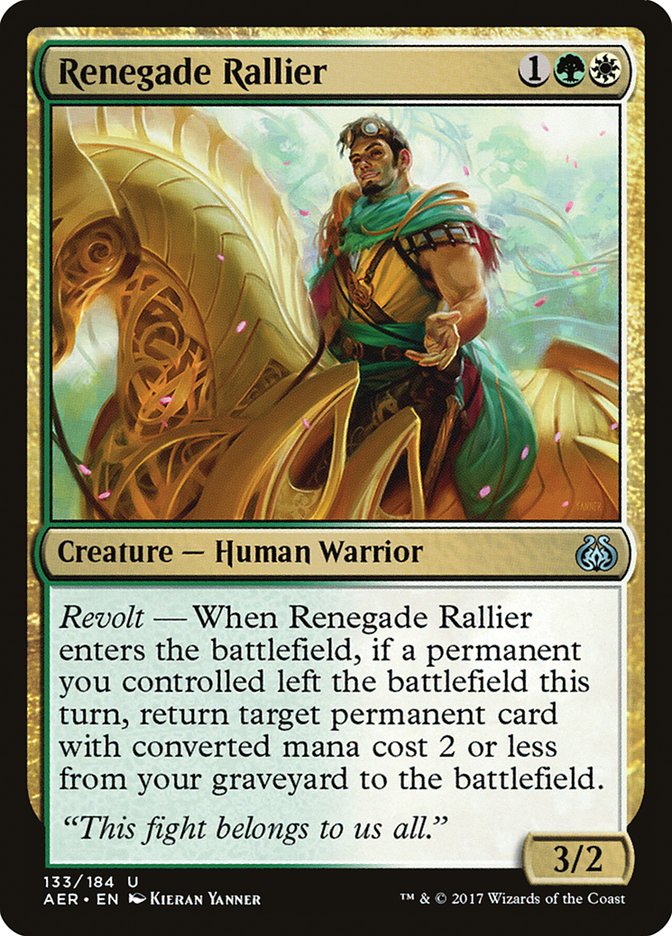 Renegade Rallier 133/184 (Aether Revolt)  | Chromatic Games