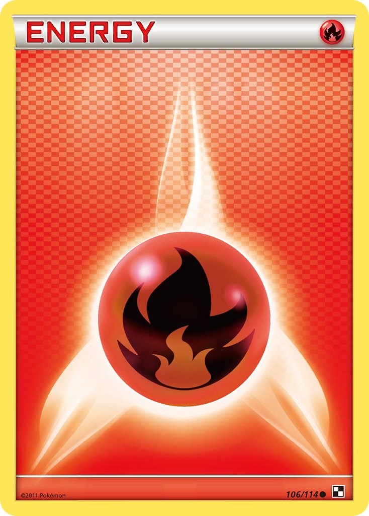 Fire Energy (106/114) [Black & White: Base Set] | Chromatic Games