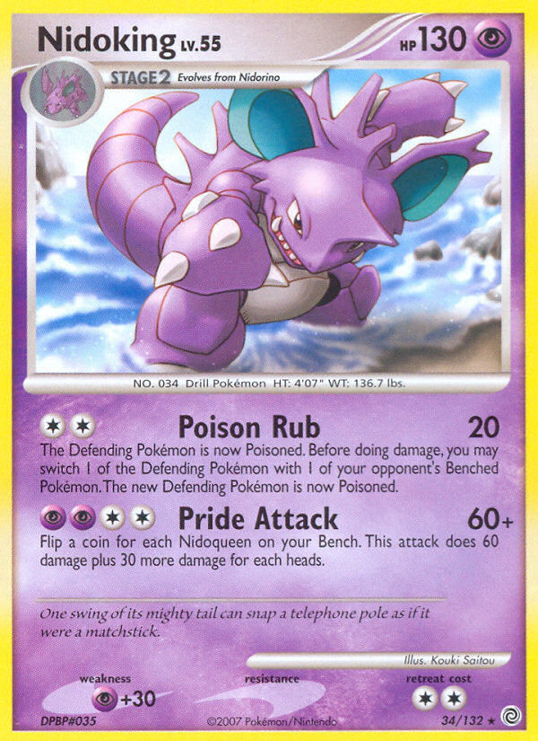 Nidoking (34/132) [Diamond & Pearl: Secret Wonders] | Chromatic Games