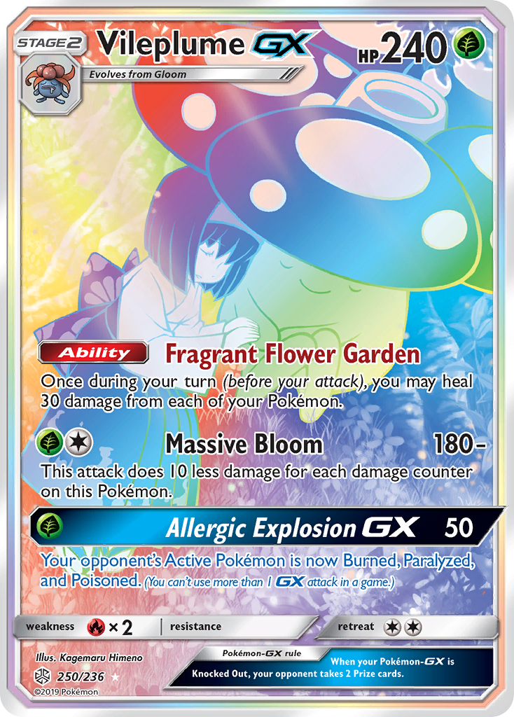 Vileplume GX (250/236) [Sun & Moon: Cosmic Eclipse] | Chromatic Games