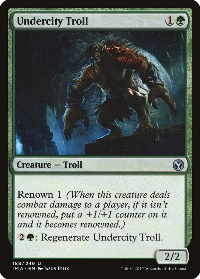 Undercity Troll 188 (Iconic Masters)  | Chromatic Games