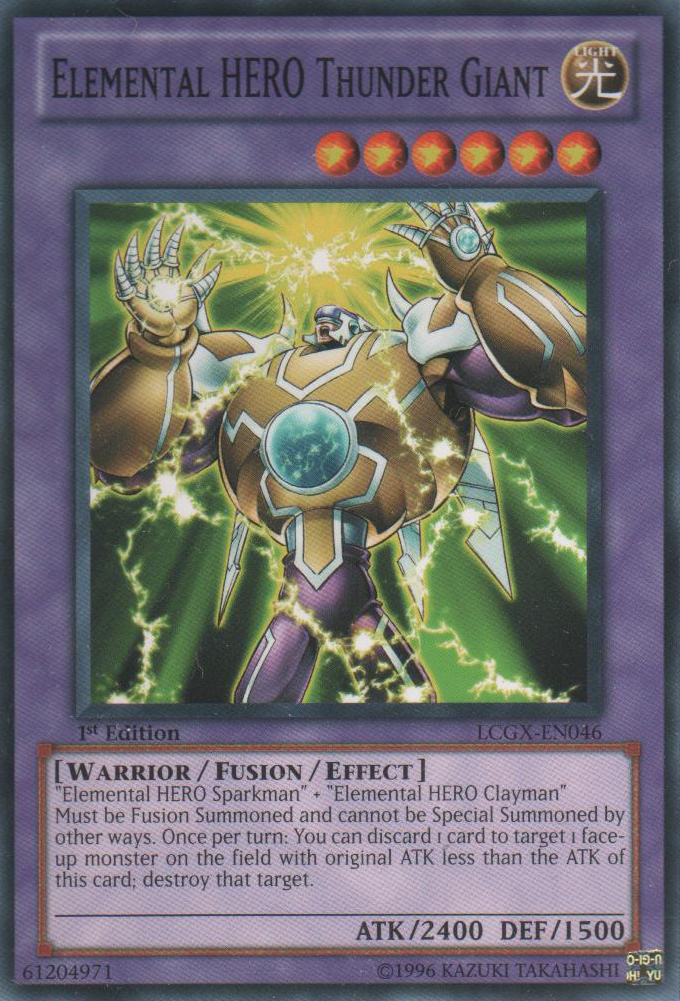 Elemental HERO Thunder Giant [LCGX-EN046] Common | Chromatic Games