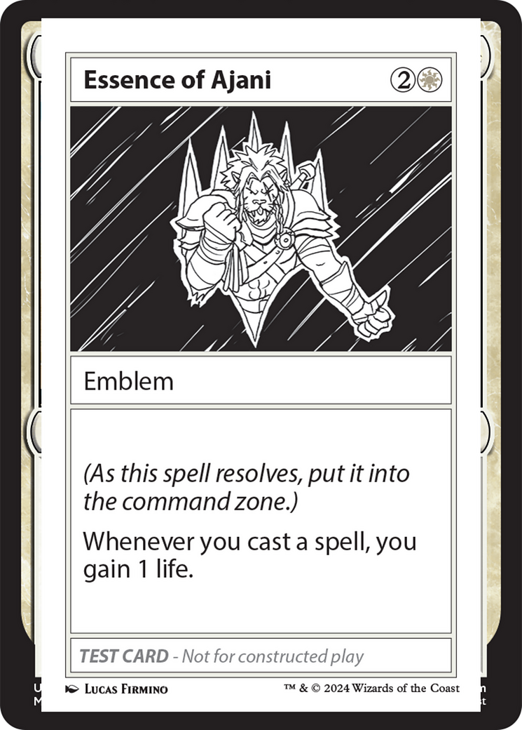 Essence of Ajani [Mystery Booster 2 Playtest Cards] | Chromatic Games