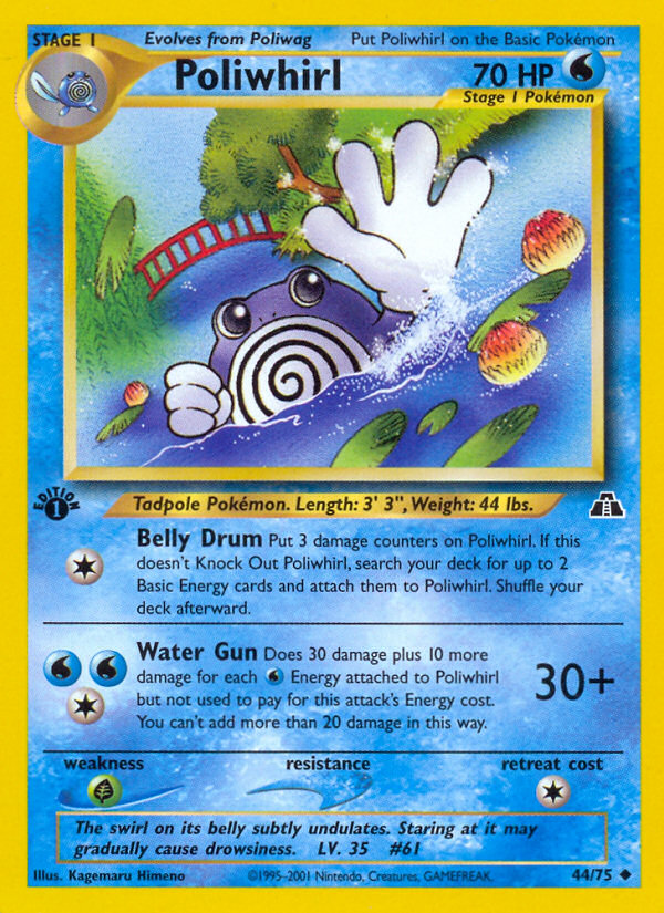 Poliwhirl (44/75) [Neo Discovery 1st Edition] | Chromatic Games