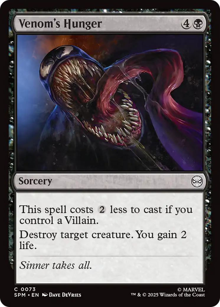 Venom's Hunger [Marvel's Spider-Man] | Chromatic Games
