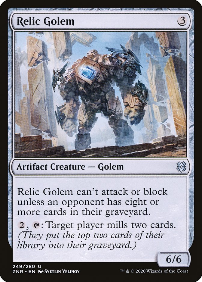 Relic Golem 249/280 (Zendikar Rising)  - Foil | Chromatic Games