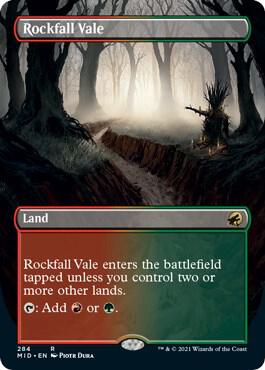Rockfall Vale Borderless 284 (Innistrad: Midnight Hunt)  | Chromatic Games