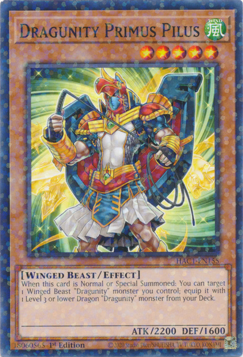 Dragunity Primus Pilus (Duel Terminal) [HAC1-EN155] Common | Chromatic Games