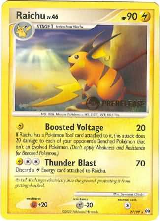 Raichu (27/99) (Prerelease Promo) [Nintendo: Black Star Promos] | Chromatic Games