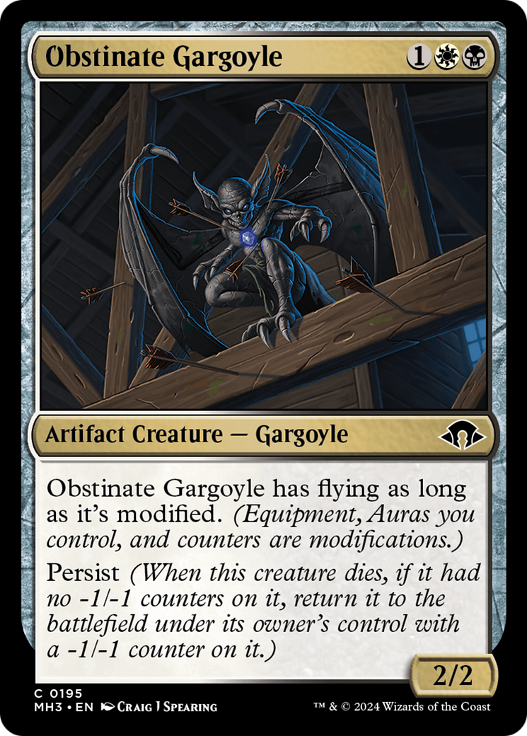 Obstinate Gargoyle [Modern Horizons 3] | Chromatic Games