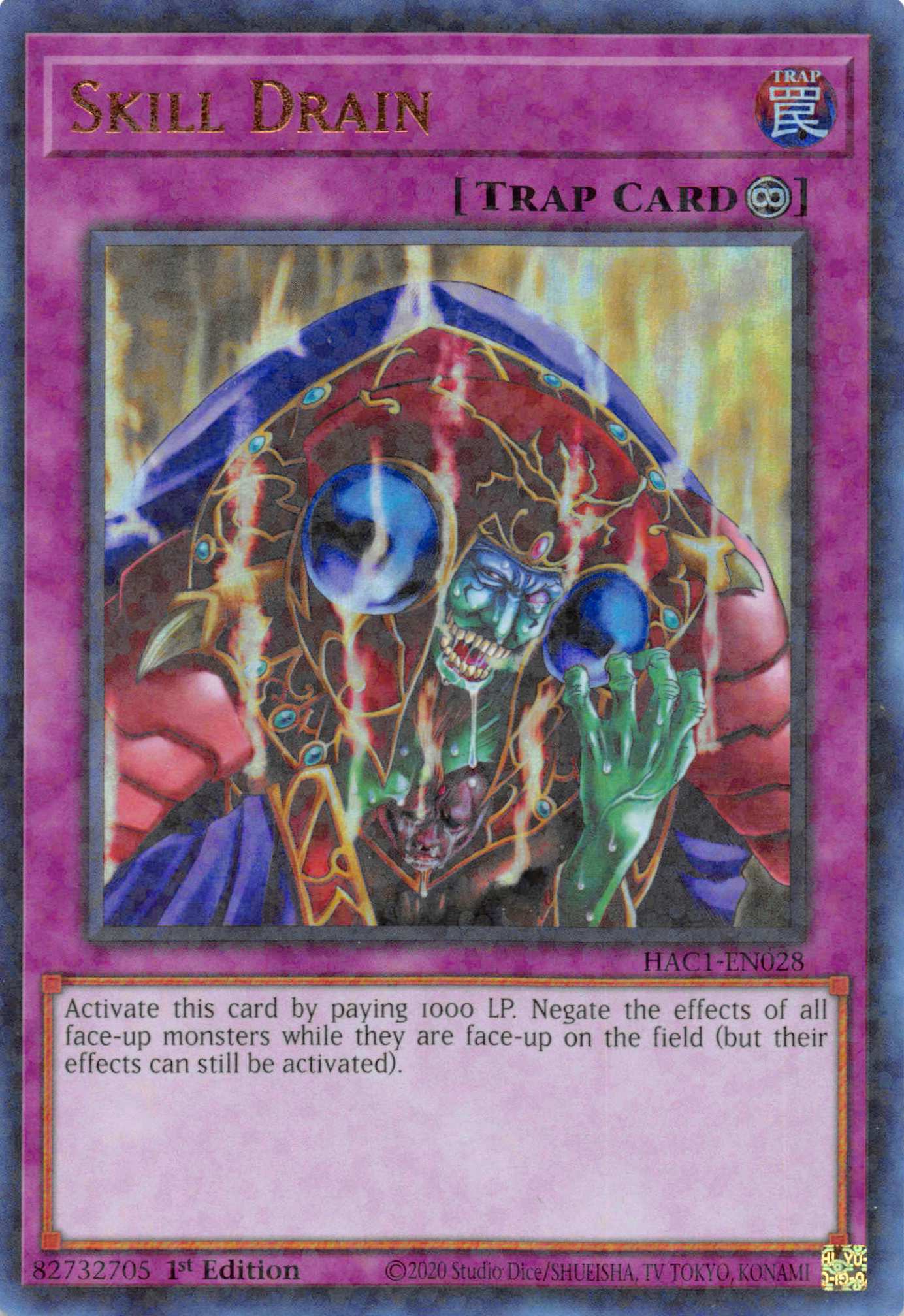 Skill Drain (Duel Terminal) [HAC1-EN028] Parallel Rare | Chromatic Games
