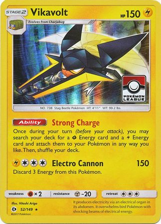 Vikavolt (52/149) (League Promo) [Sun & Moon: Base Set] | Chromatic Games