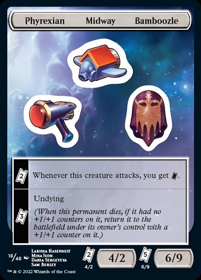 Phyrexian Midway Bamboozle [Unfinity Stickers] | Chromatic Games