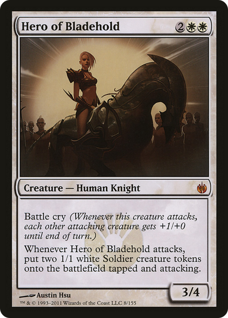 Hero of Bladehold (Mirrodin Besieged) (Oversized) [Oversize Cards] | Chromatic Games