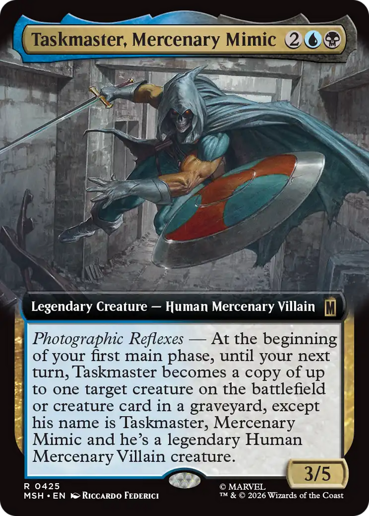 Taskmaster, Mercenary Mimic (Extended Art) [Marvel Super Heroes] | Chromatic Games