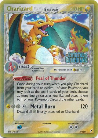 Charizard (4/100) (Delta Species) (Stamped) [EX: Crystal Guardians] | Chromatic Games