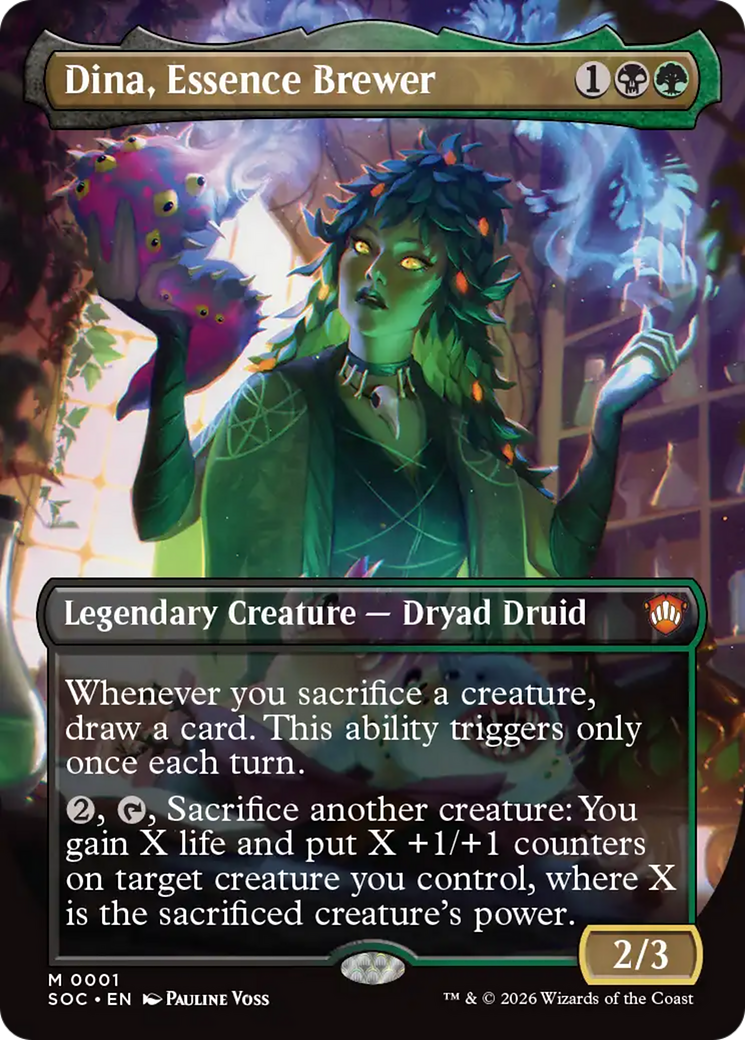 Dina, Essence Brewer (Borderless) [Secrets of Strixhaven Commander] | Chromatic Games