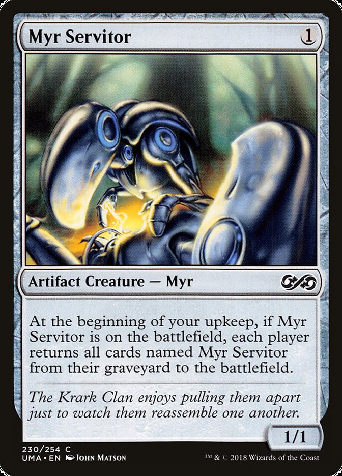 Myr Servitor 230/254 (Ultimate Masters)  - Foil | Chromatic Games
