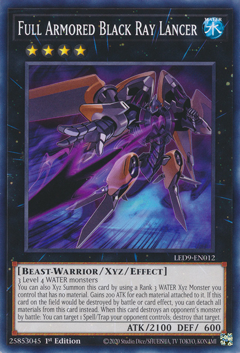 Full Armored Black Ray Lancer [LED9-EN012] Common | Chromatic Games